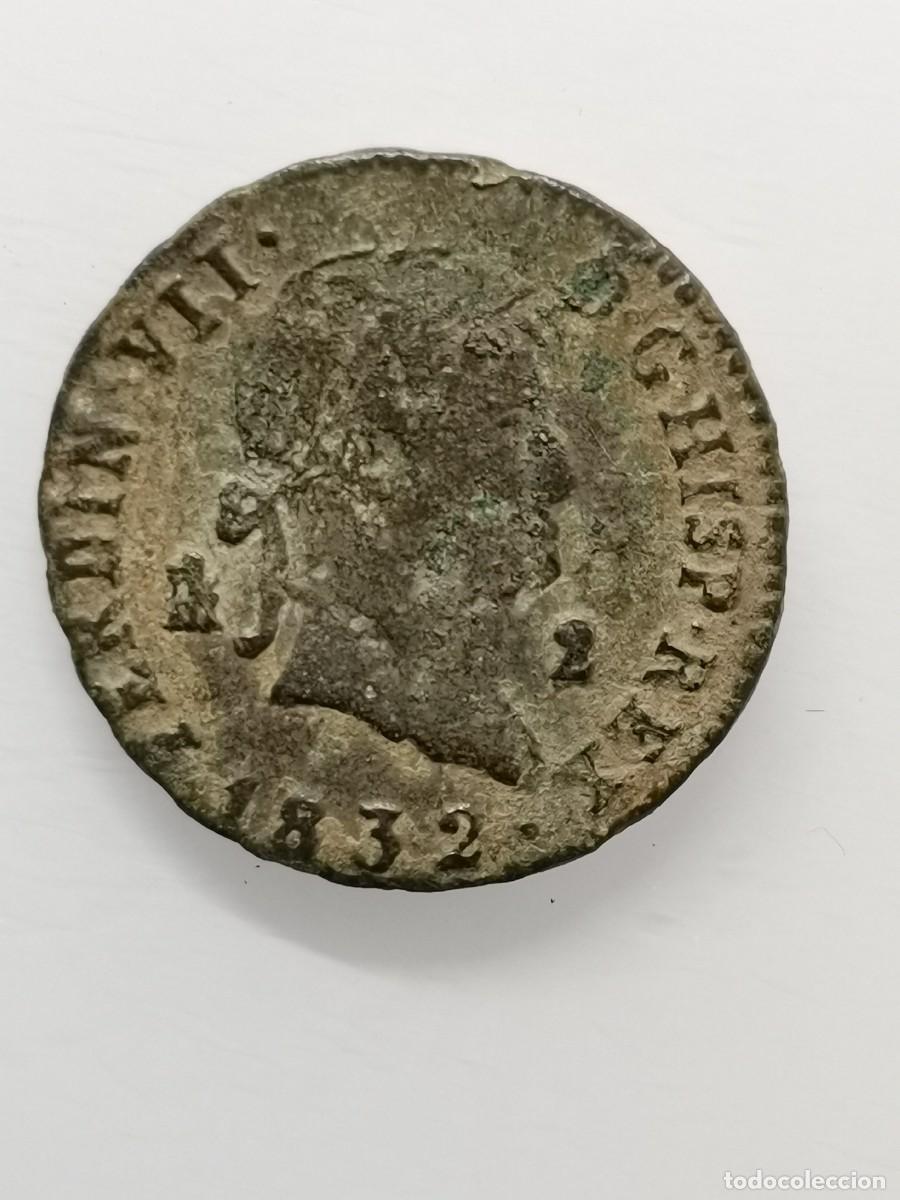 Monedas de Espa&ntilde;a: Fernando VII 2 Maraved&iacute;s 1832 Ceca Segovia. - Foto 5