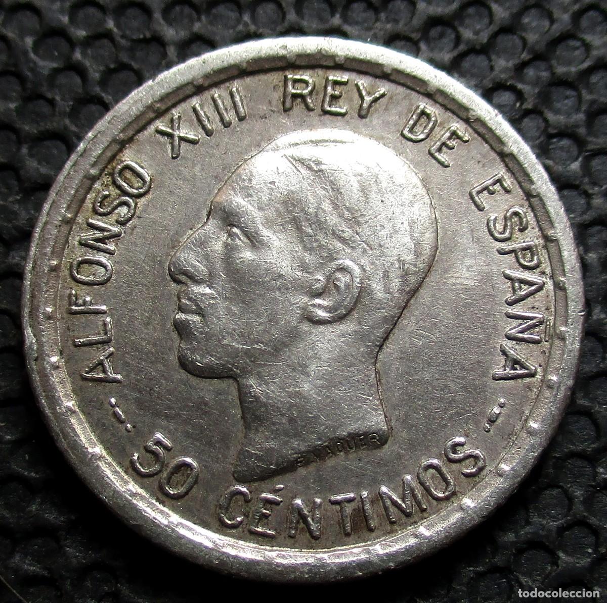 Monedas de Espa&ntilde;a: 50 CENTIMOS 1926 Alfonso XIII -PLATA- REF. 930 - Foto 1