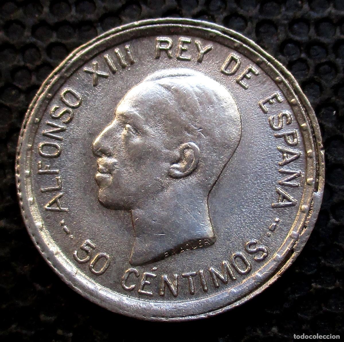 Monedas de Espa&ntilde;a: 50 CENTIMOS 1926 Alfonso XIII -PLATA- REF. 932 - Foto 1