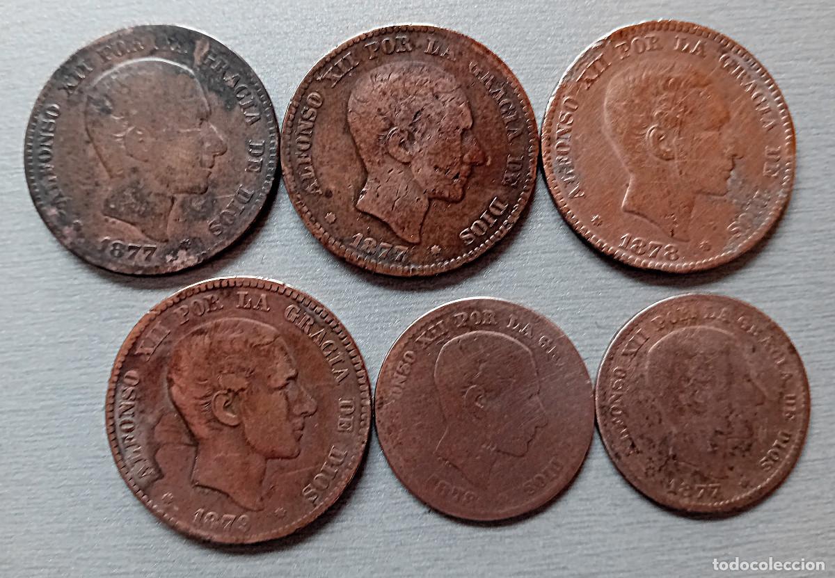 Monedas de Espa&ntilde;a: Lote de 6 monedas de Alfonso XIII - Foto 1