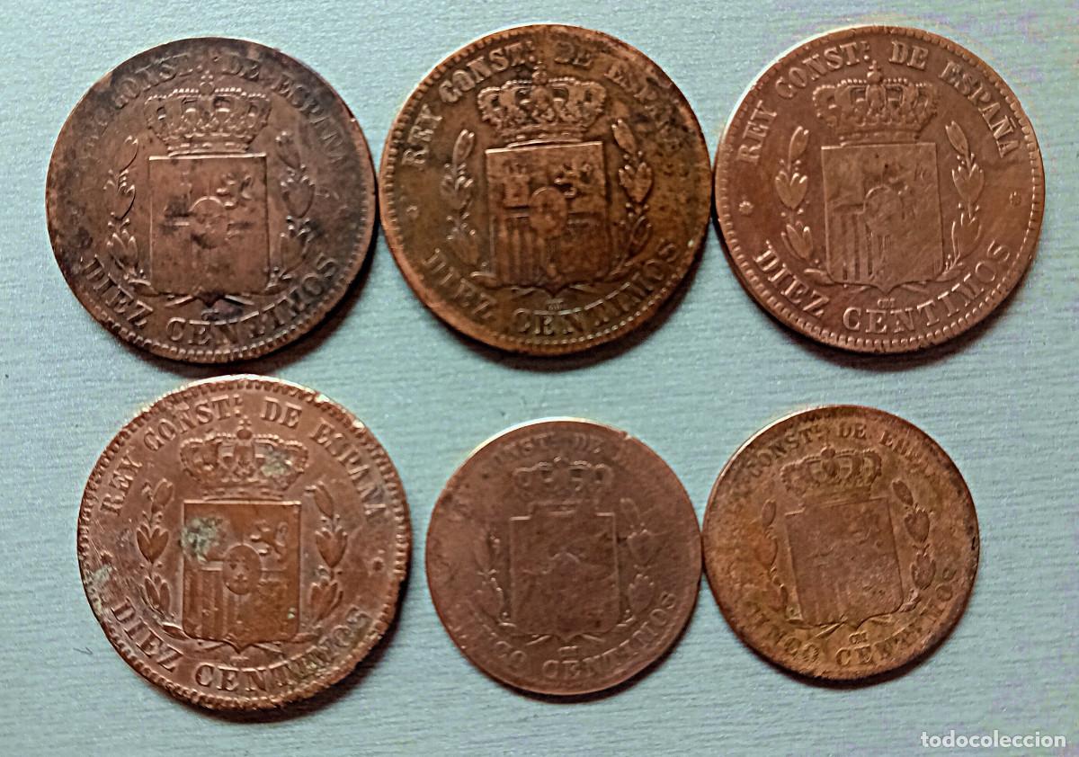Monedas de Espa&ntilde;a: Lote de 6 monedas de Alfonso XIII - Foto 2