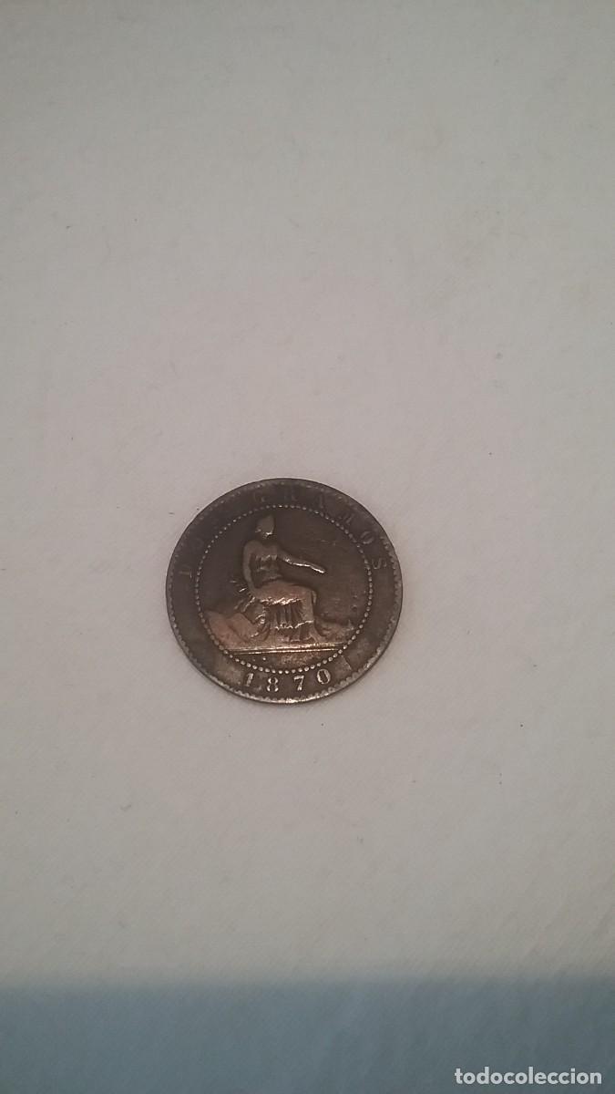 Monedas de Espa&ntilde;a: Moneda espa&ntilde;ola 2 centimos a&ntilde;o 1870 (806) - Foto 1