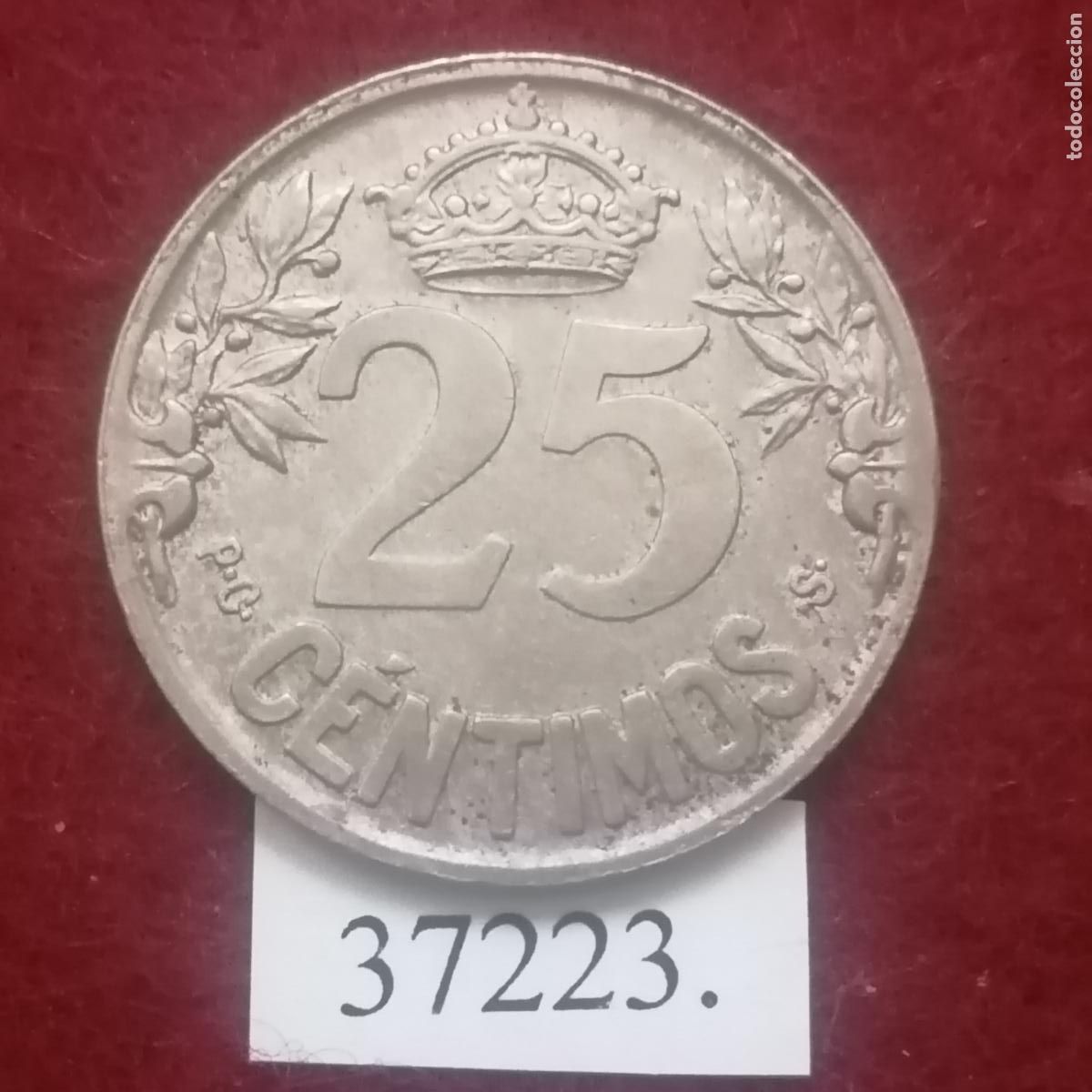 Monedas de Espa&ntilde;a: Espa&ntilde;a 25 centimos 1925 , Alfonso XIII , 13 - Foto 2
