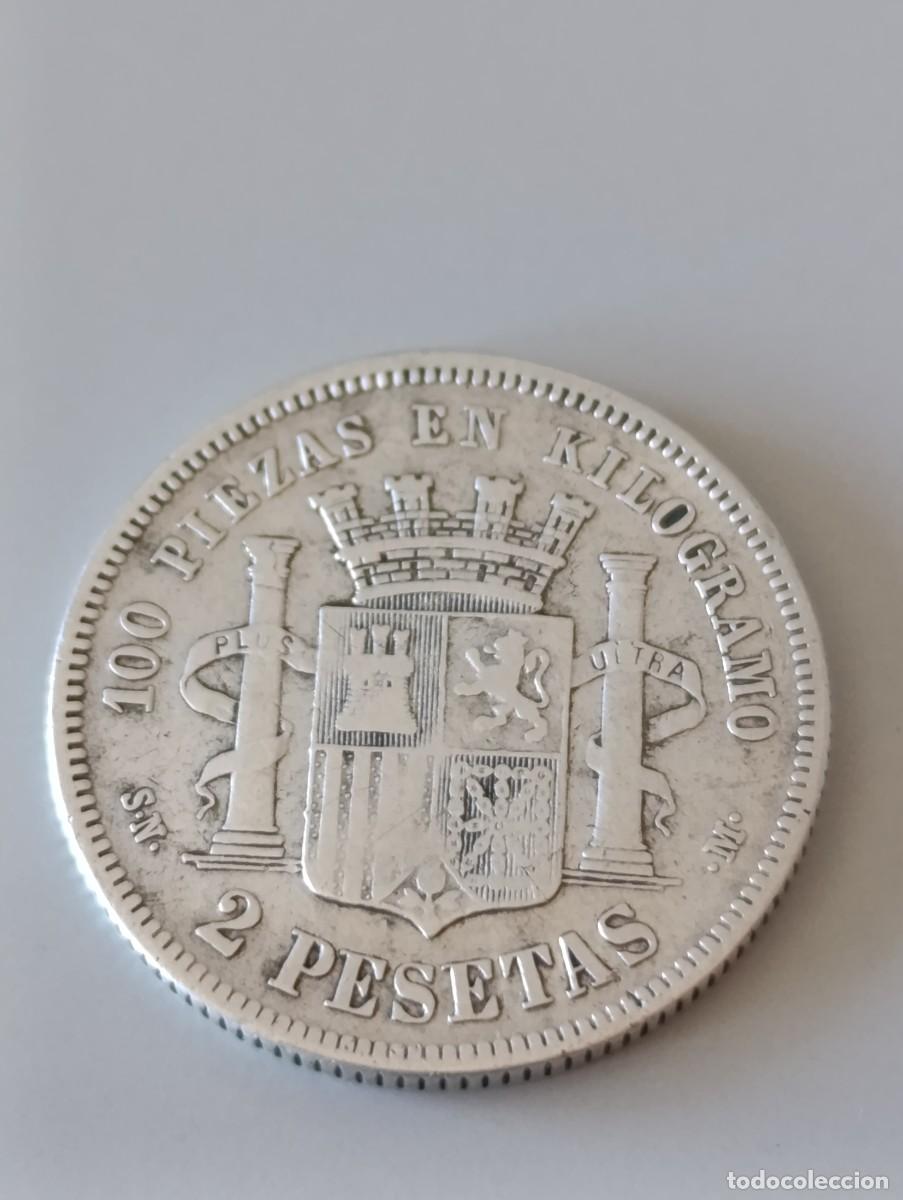Monedas de Espa&ntilde;a: Moneda plata 2 pesetas 1869 - Foto 1