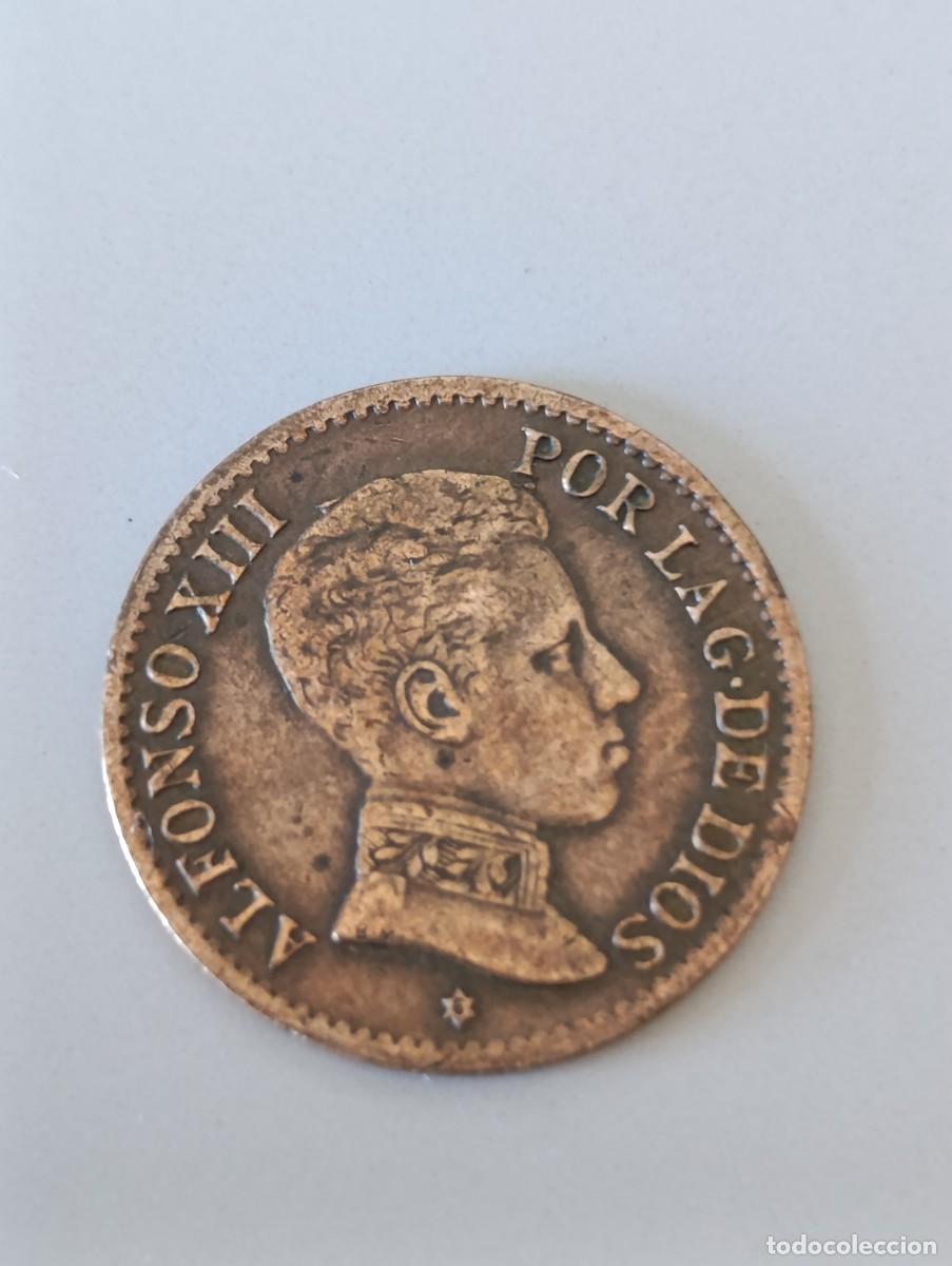Monedas de Espa&ntilde;a: 3 monedas de cobre 1 c&eacute;ntimo de 1906 *6 (tipo 1) - Foto 2