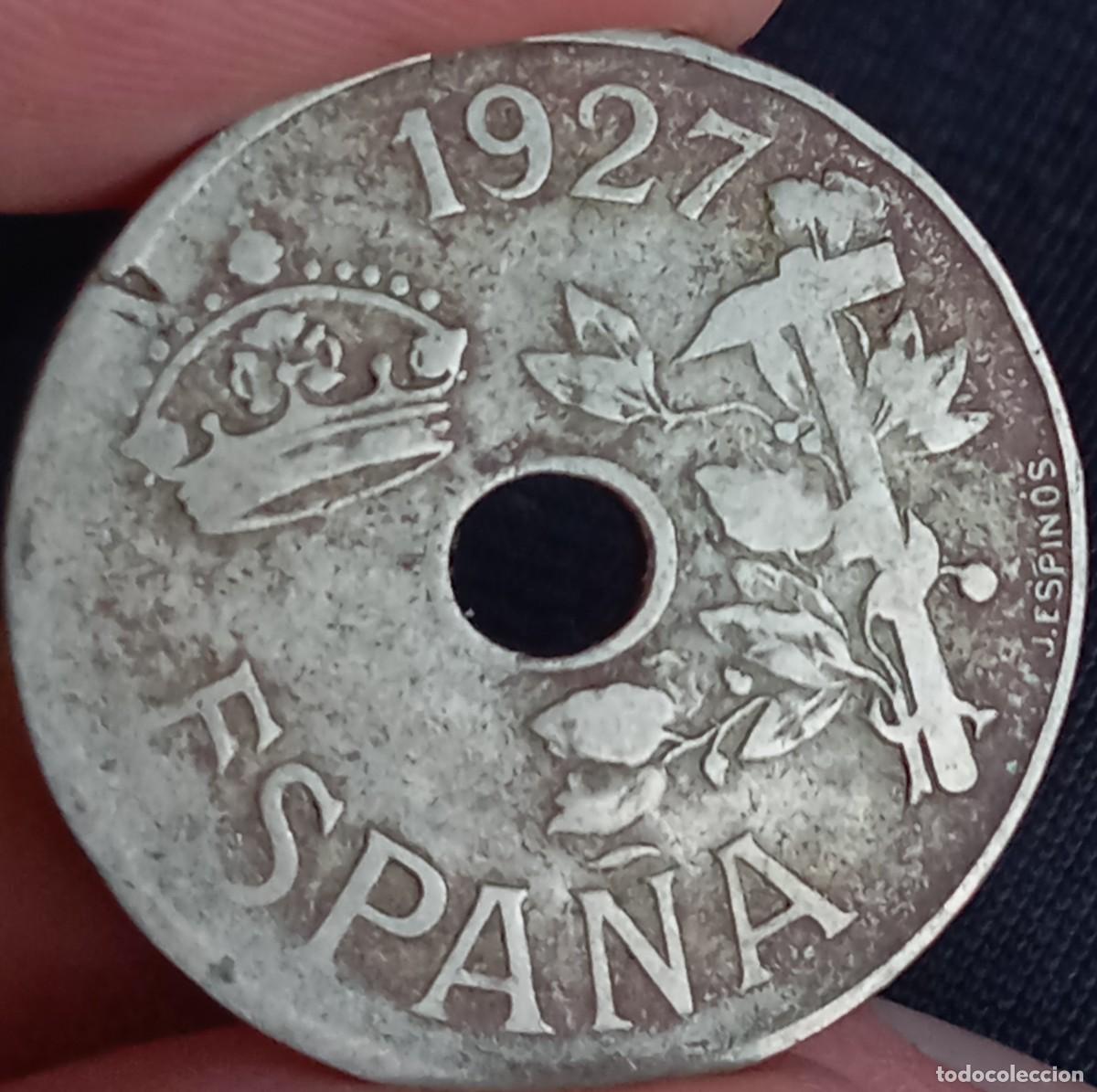 Monedas de Espa&ntilde;a: 25 c&eacute;ntimos 1927 Alfonso XIII - Foto 1