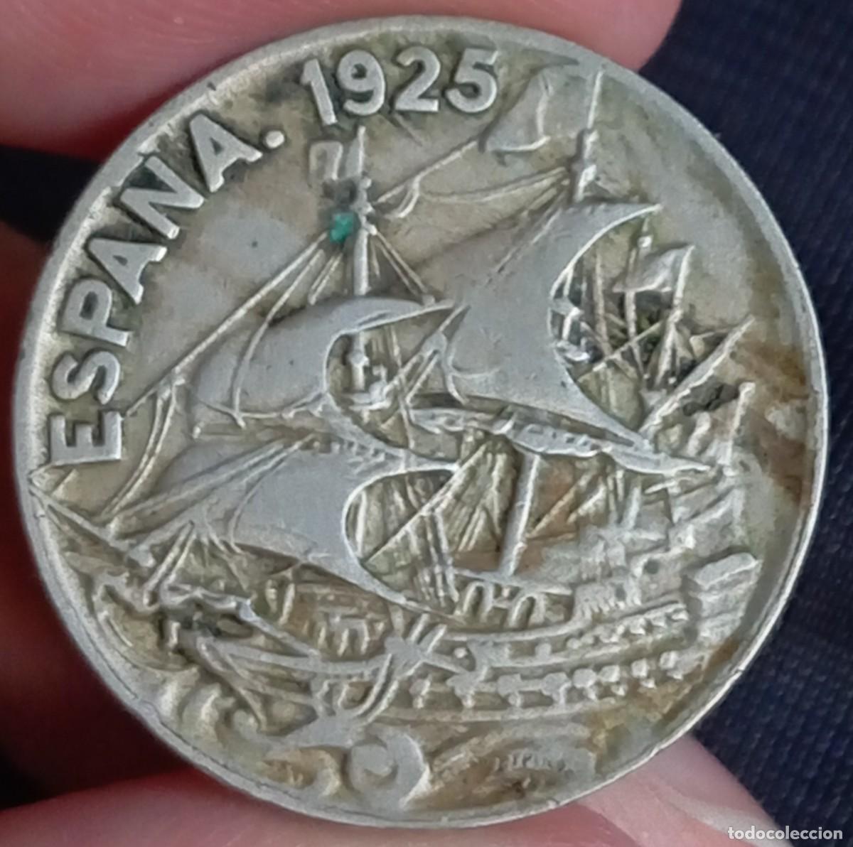 Monedas de Espa&ntilde;a: 25 c&eacute;ntimos 1925 Alfonso XIII - Foto 1