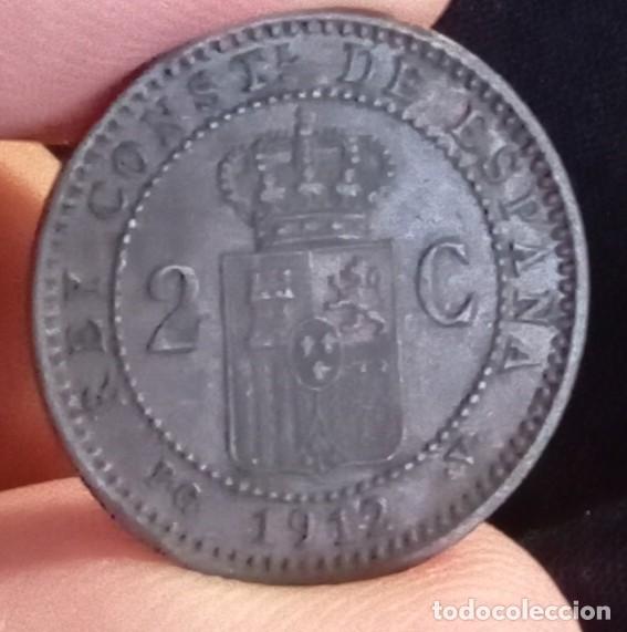 Monedas de Espa&ntilde;a: 2 c&eacute;ntimos 1912 Alfonso XIII (MBC+) - Foto 2