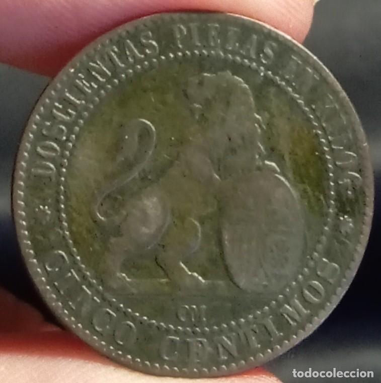 Monedas de Espa&ntilde;a: 5 c&eacute;ntimos 1870 Gobierno Provisional - Foto 2