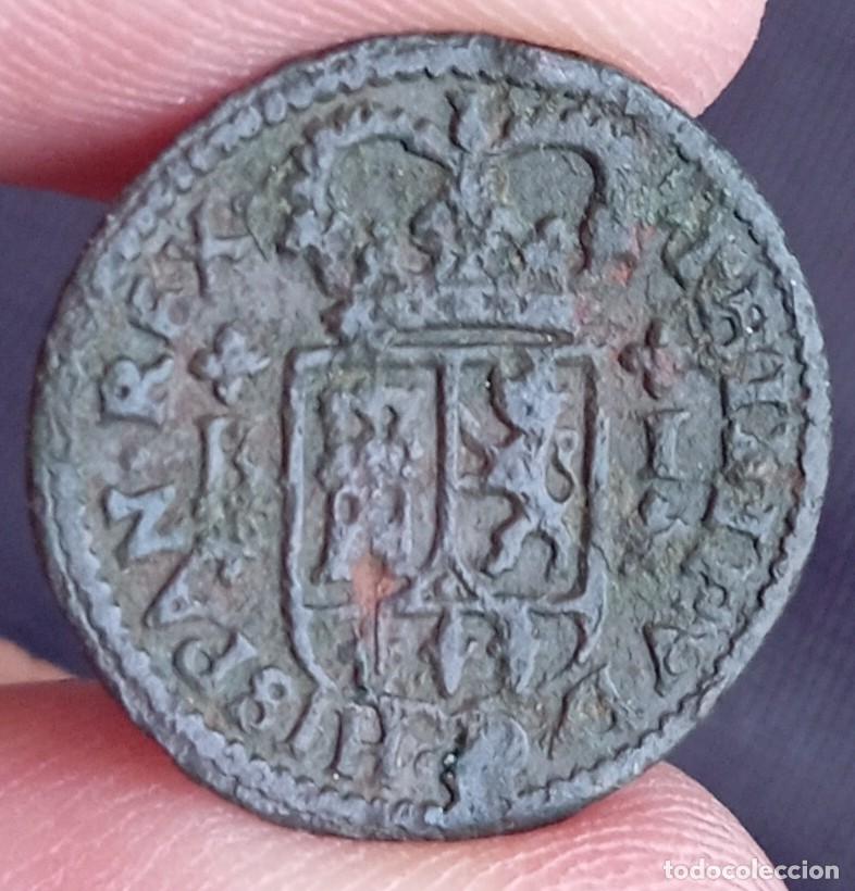 Monedas de Espa&ntilde;a: Felipe V 1 maraved&iacute; 1718 Barcelona - Foto 2