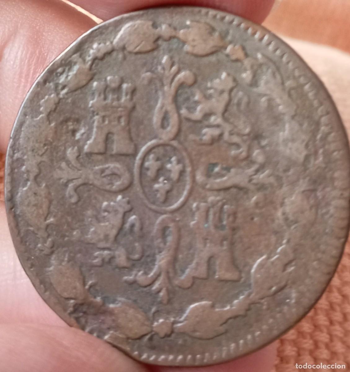 Monedas de Espa&ntilde;a: Fernando VII 8 maraved&iacute;s 1820 Jubia - Foto 2