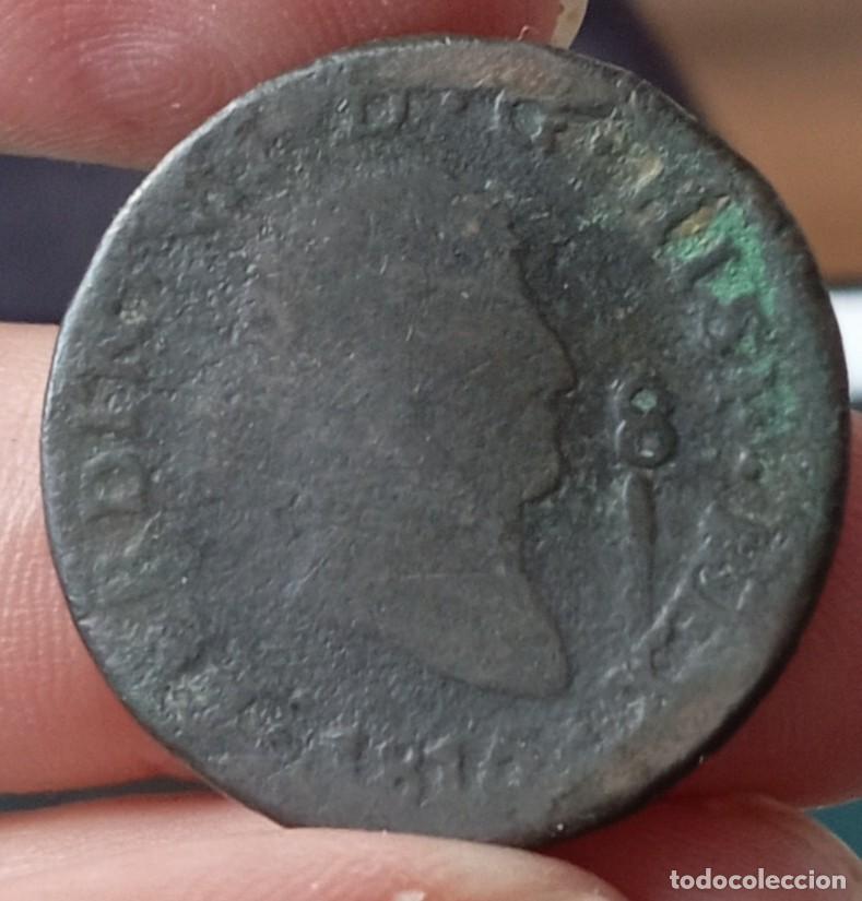 Monedas de Espa&ntilde;a: Fernando VII 8 maraved&iacute;s 1815 Jubia - Foto 1