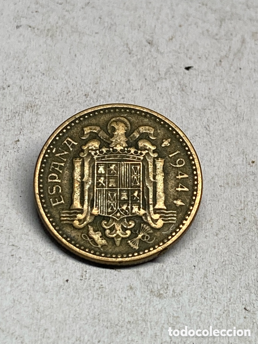 Monedas de Espa&ntilde;a: Moneda de 1 pesetas 1944 M32 - Foto 2