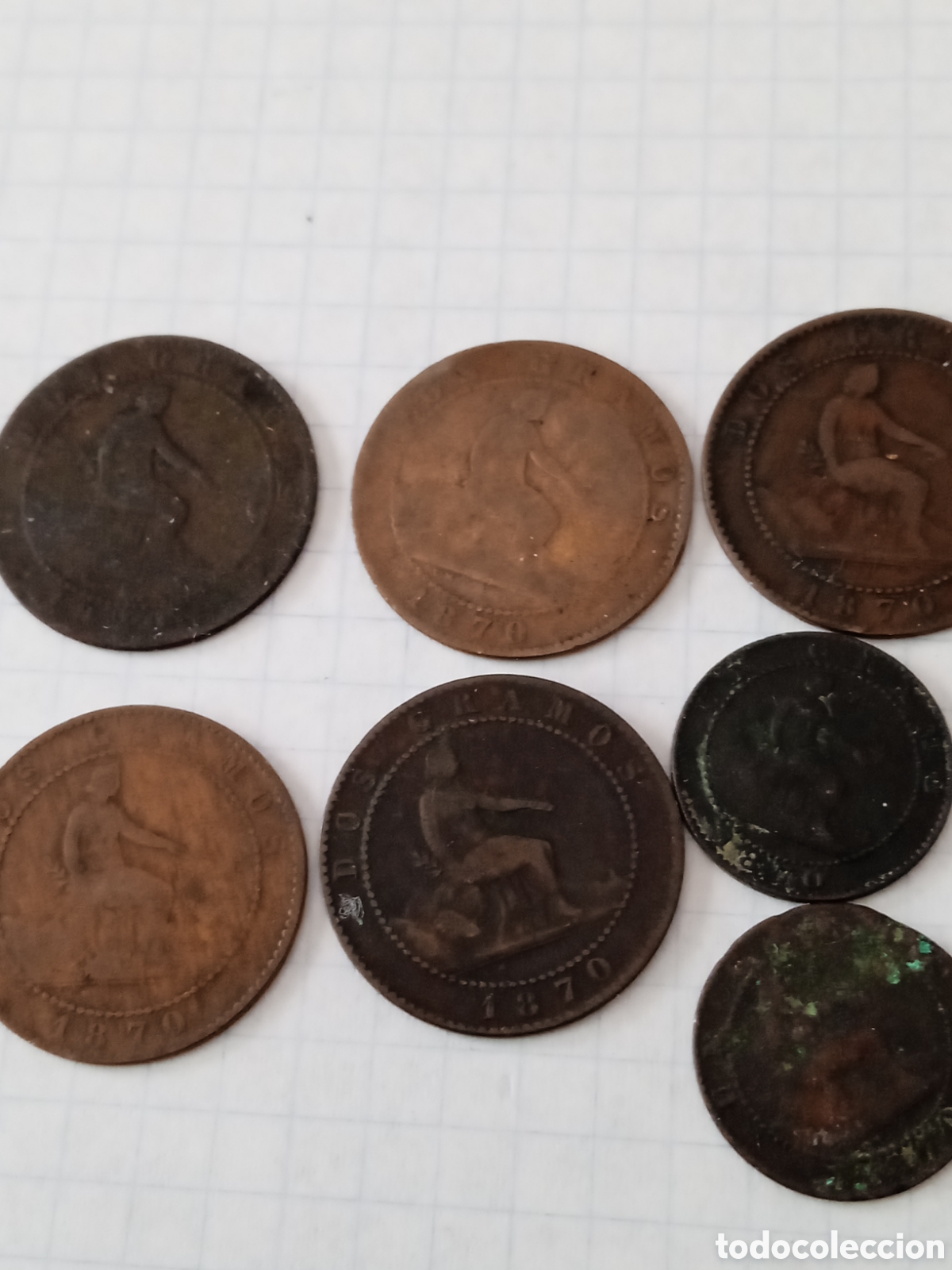 Monedas de Espa&ntilde;a: C&eacute;ntimos gobierno probisional - Foto 3
