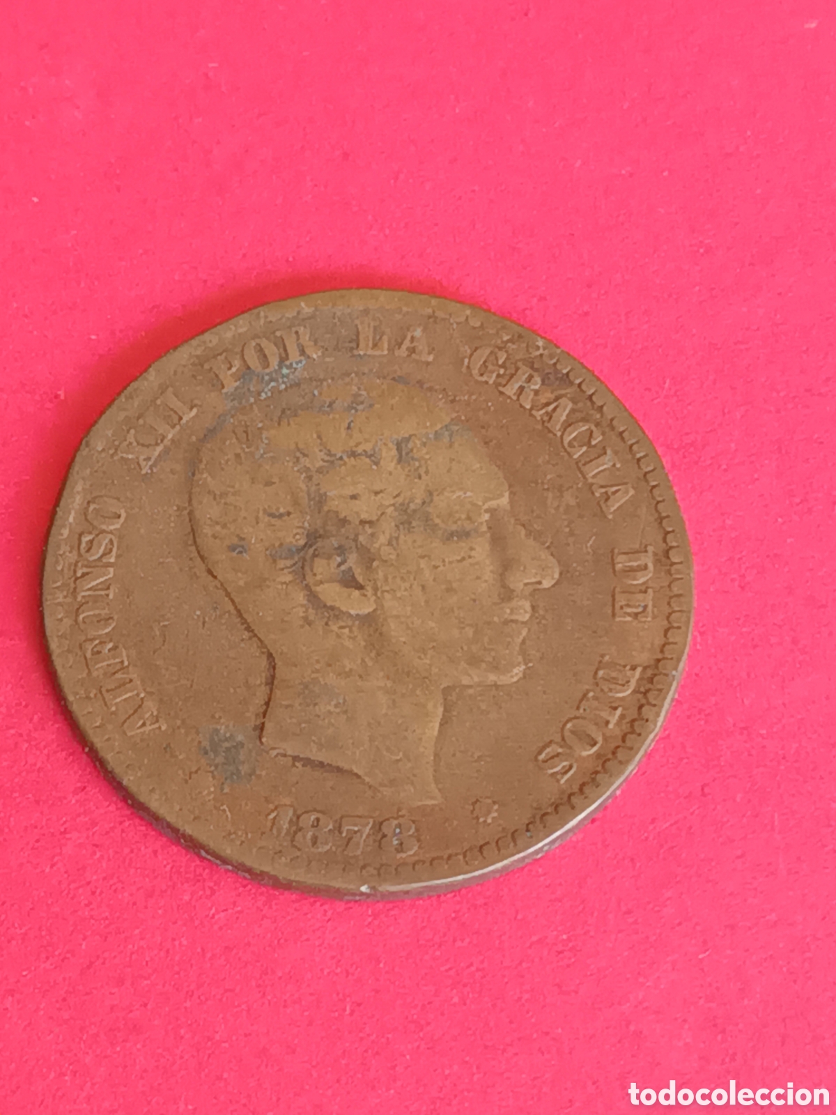 Monedas de Espa&ntilde;a: ALFONSO XII. 5 C&Eacute;NTIMOS DE 1878. - Foto 1