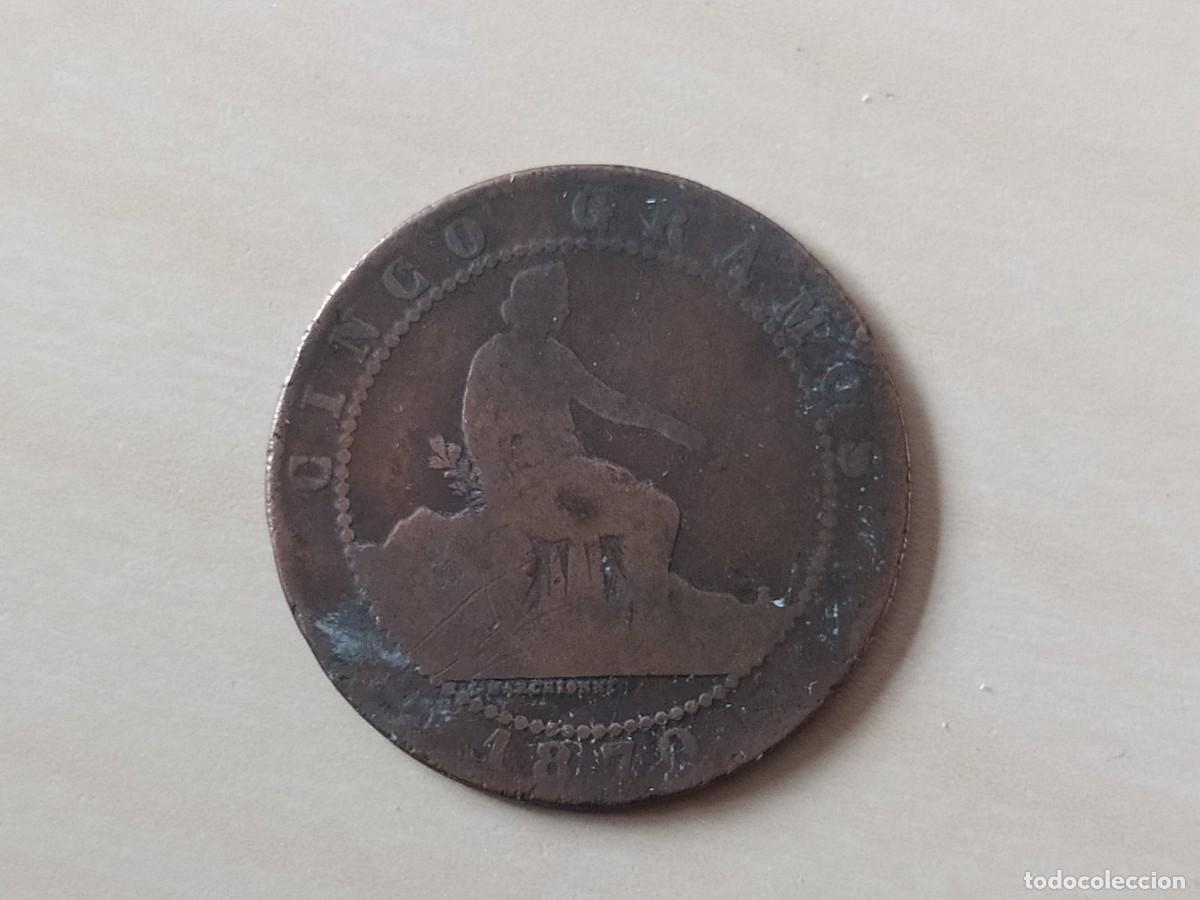 Monedas de Espa&ntilde;a: MONEDA ESPA&Ntilde;A. 5 CENTIMOS GOBIERNO PROVISIONAL. USADAS (13) - Foto 1