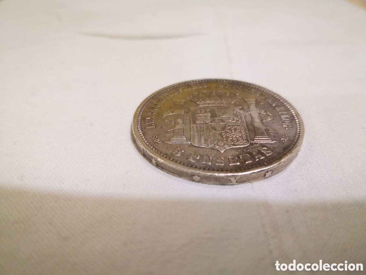 Monedas de Espa&ntilde;a: Moneda plata Amadeo I Rey de Espa&ntilde;a 1871 - Foto 1
