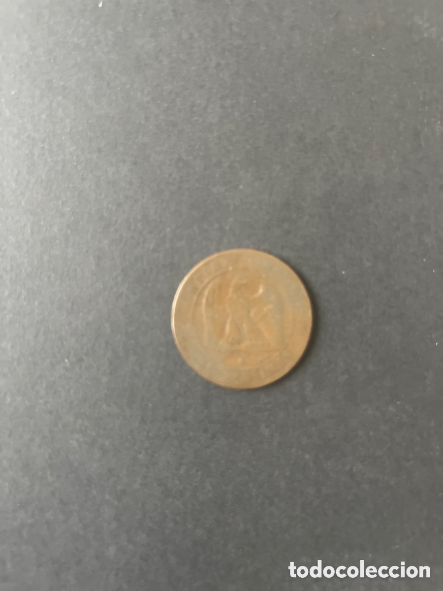 Monedas de Espa&ntilde;a: Moneda de diez cts Napole&oacute;n III 1864 - Foto 2