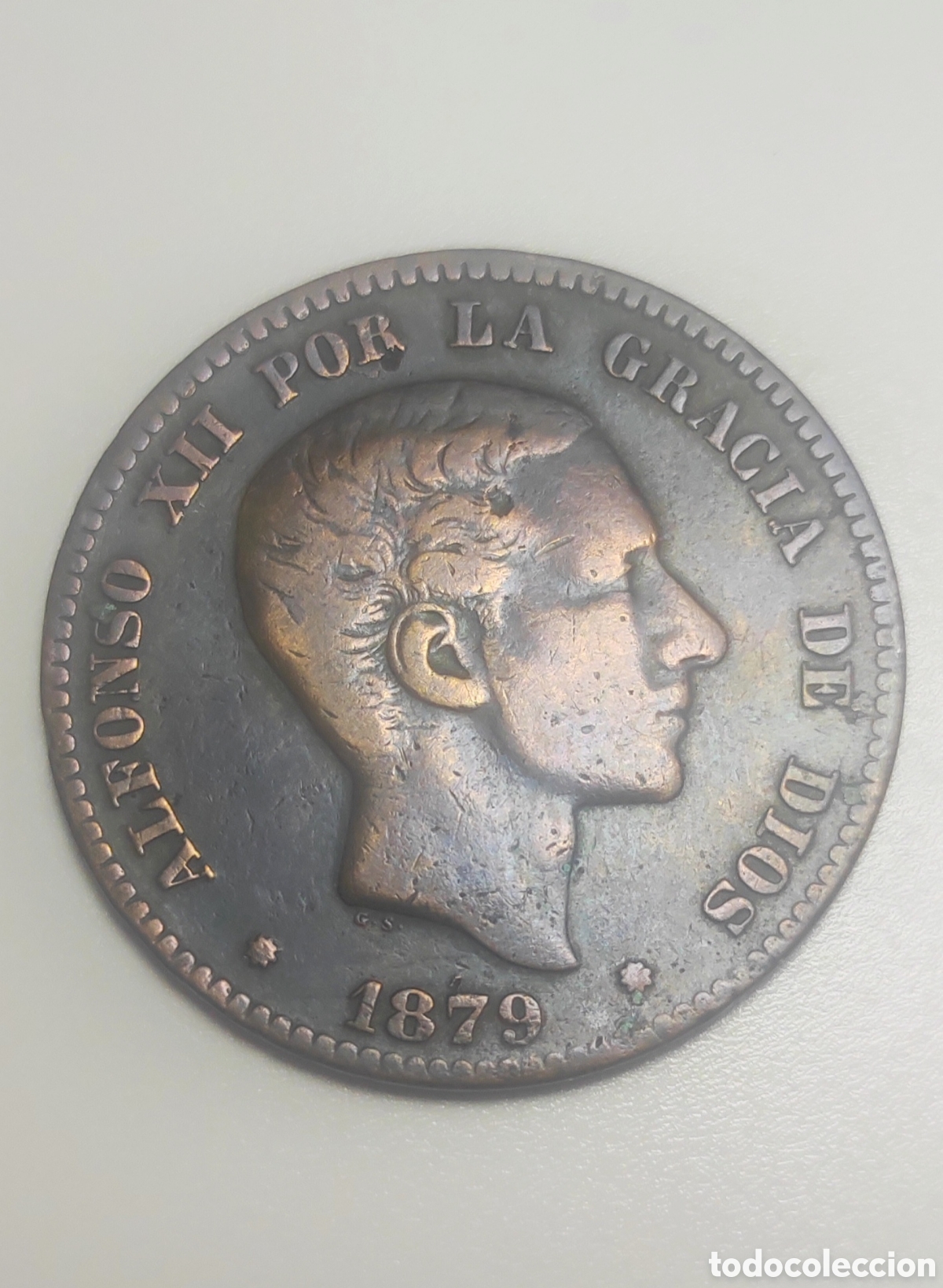 Monedas de Espa&ntilde;a: Moneda 10 c&eacute;ntimos Alfonso XII 1879 - Foto 1
