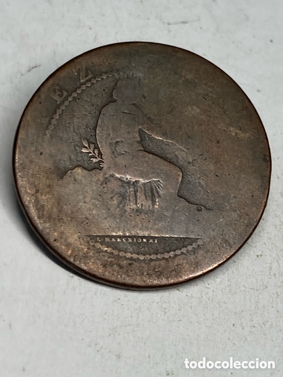 Monedas de Espa&ntilde;a: Moneda cien c&eacute;ntimos 1870 X43 - Foto 2