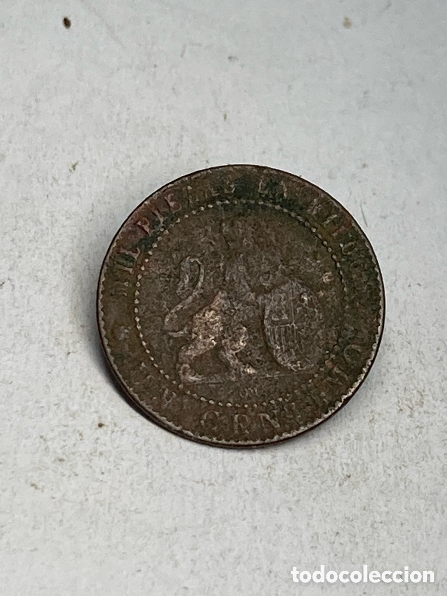 Monedas de Espa&ntilde;a: Moneda de 1 c&eacute;ntimos 1870 X43 - Foto 1