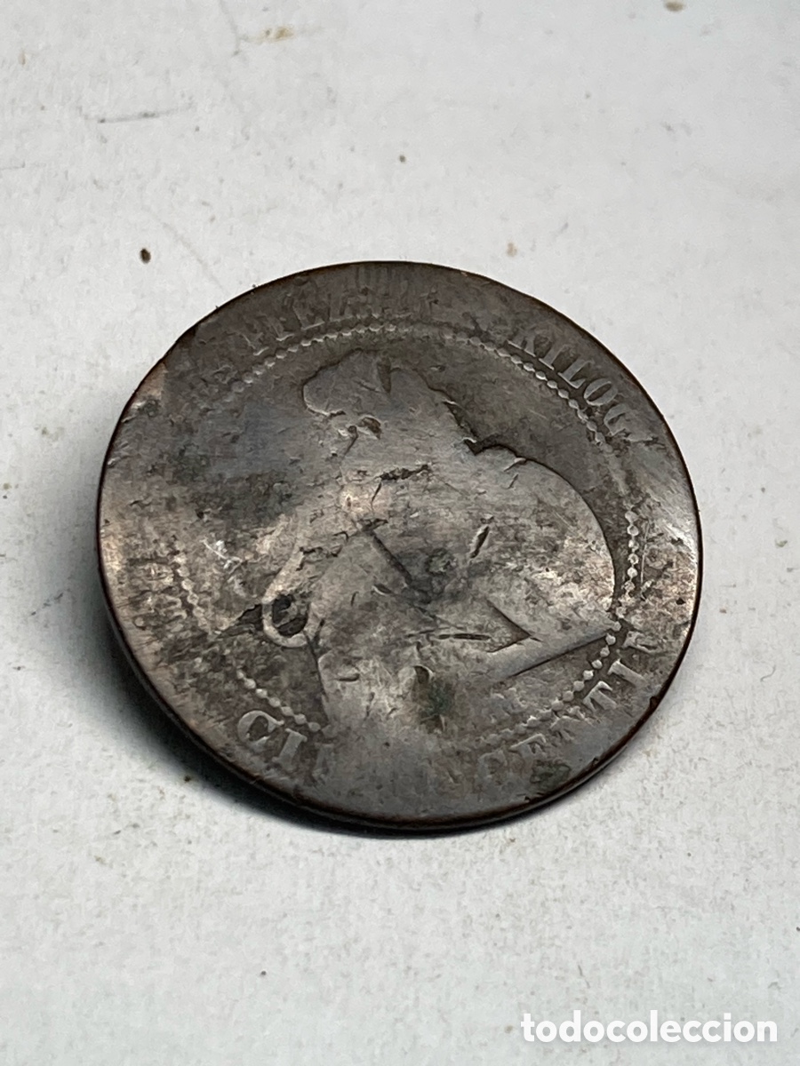 Monedas de Espa&ntilde;a: Moneda 5 c&eacute;ntimos 1870 X43 - Foto 2