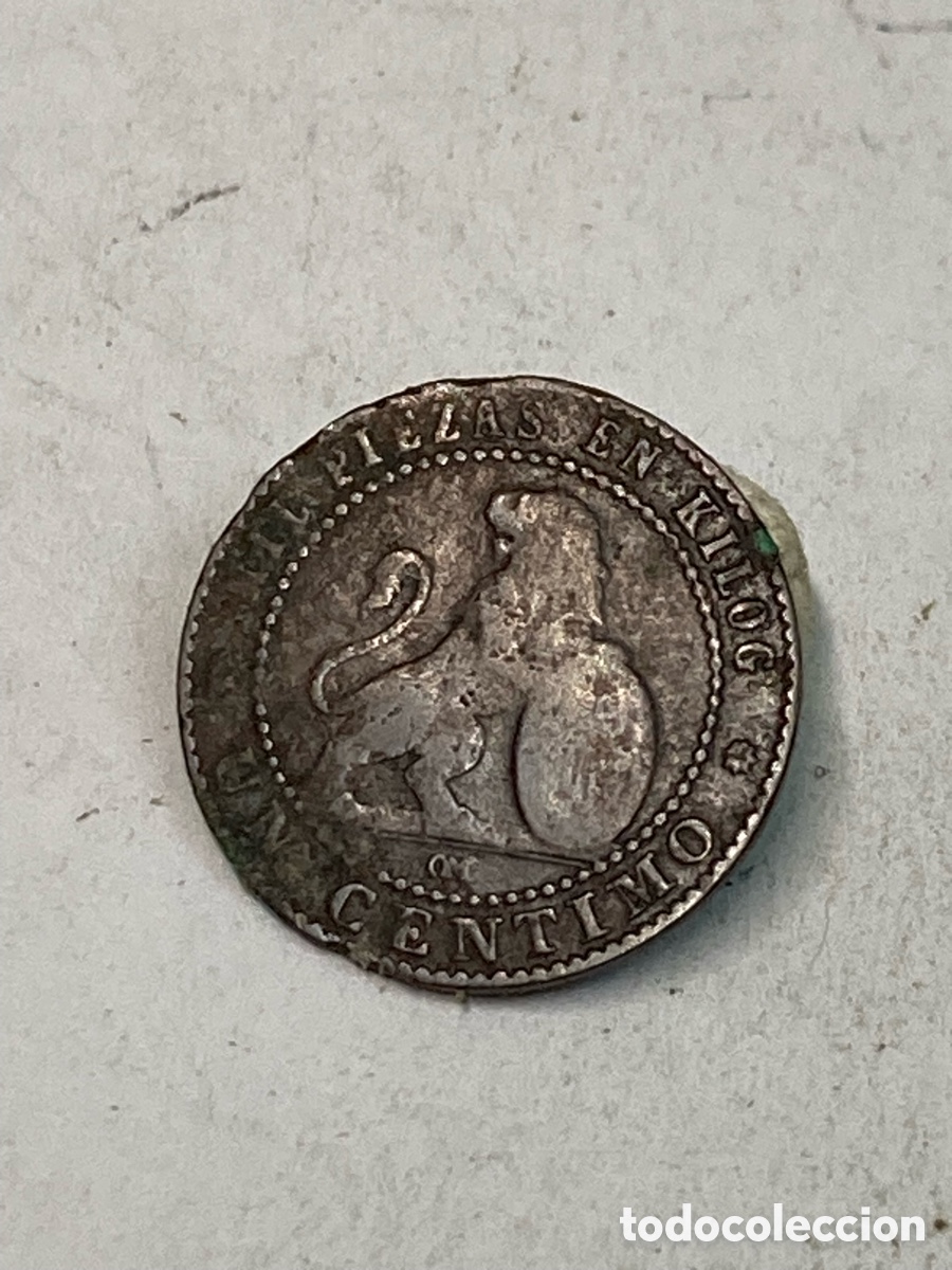 Monedas de Espa&ntilde;a: Moneda un c&eacute;ntimo 1870 X43 - Foto 1