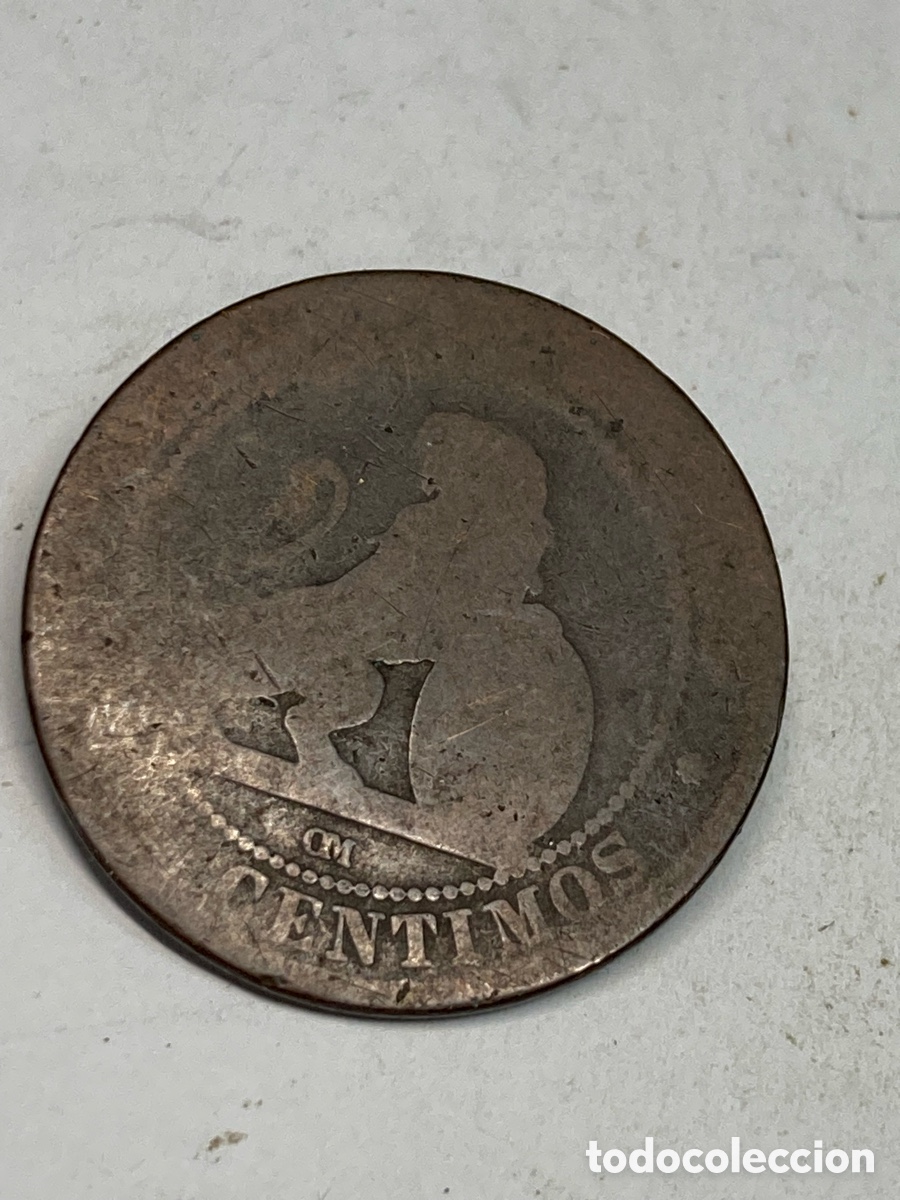 Monedas de Espa&ntilde;a: Moneda 10 c&eacute;ntimos 1870 X44 - Foto 2