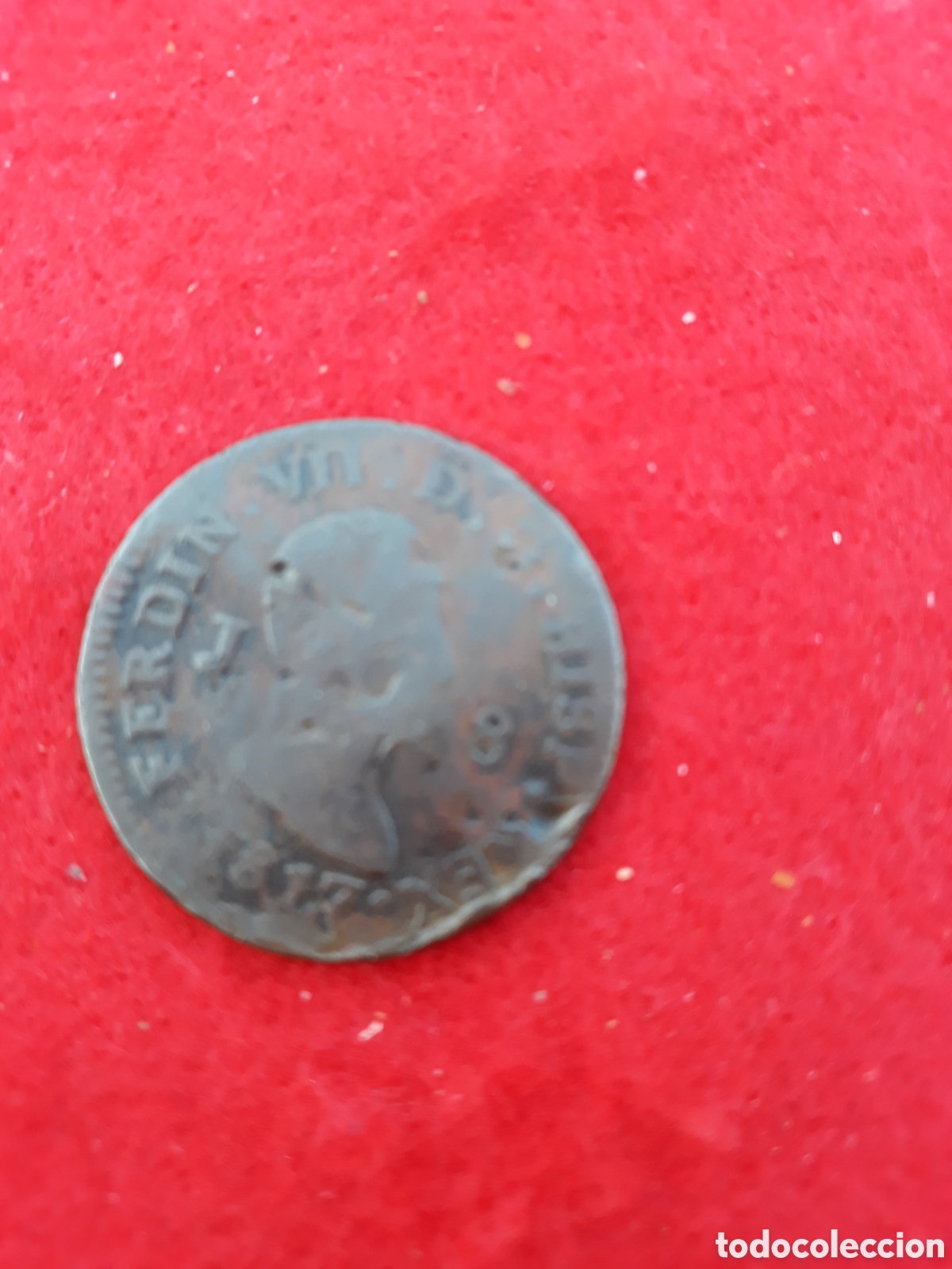 Monedas de Espa&ntilde;a: 8 Maravedis de Fernando Vll 1817 - Foto 2