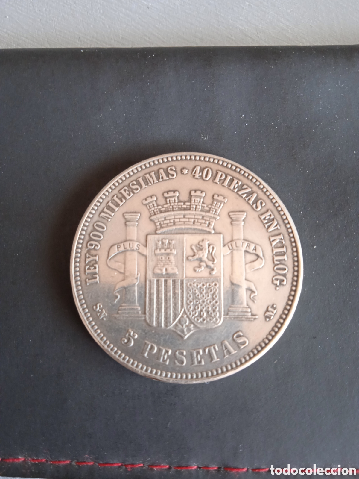 Monedas de Espa&ntilde;a: Moneda 5 pesetas a&ntilde;o 1869 - Foto 3