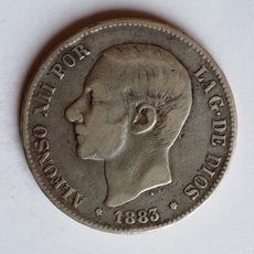 ESPAÑA Rey ALFONSO XII 50 CENTIMOS 1881 * 8/1 MSM REY y ESCUDO KM.685 MONEDA DE PLATA MBC+ Spain R/2 ESPAÑA Rey ALFONSO XII 50 CENTIMOS 1881 * 8/1 MSM REY y ESCUDO KM.685 MONEDA DE PLATA MBC+ Spain R/2
