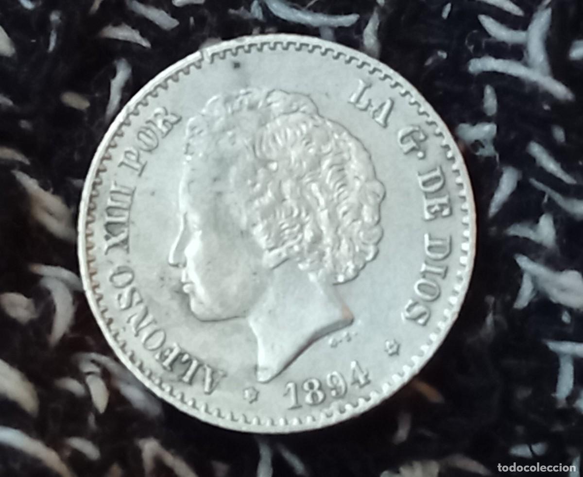 Monedas de Espa&ntilde;a: ALFONSO XIII. 50 C&Eacute;NTIMOS. 1894. MBC+ - Foto 2