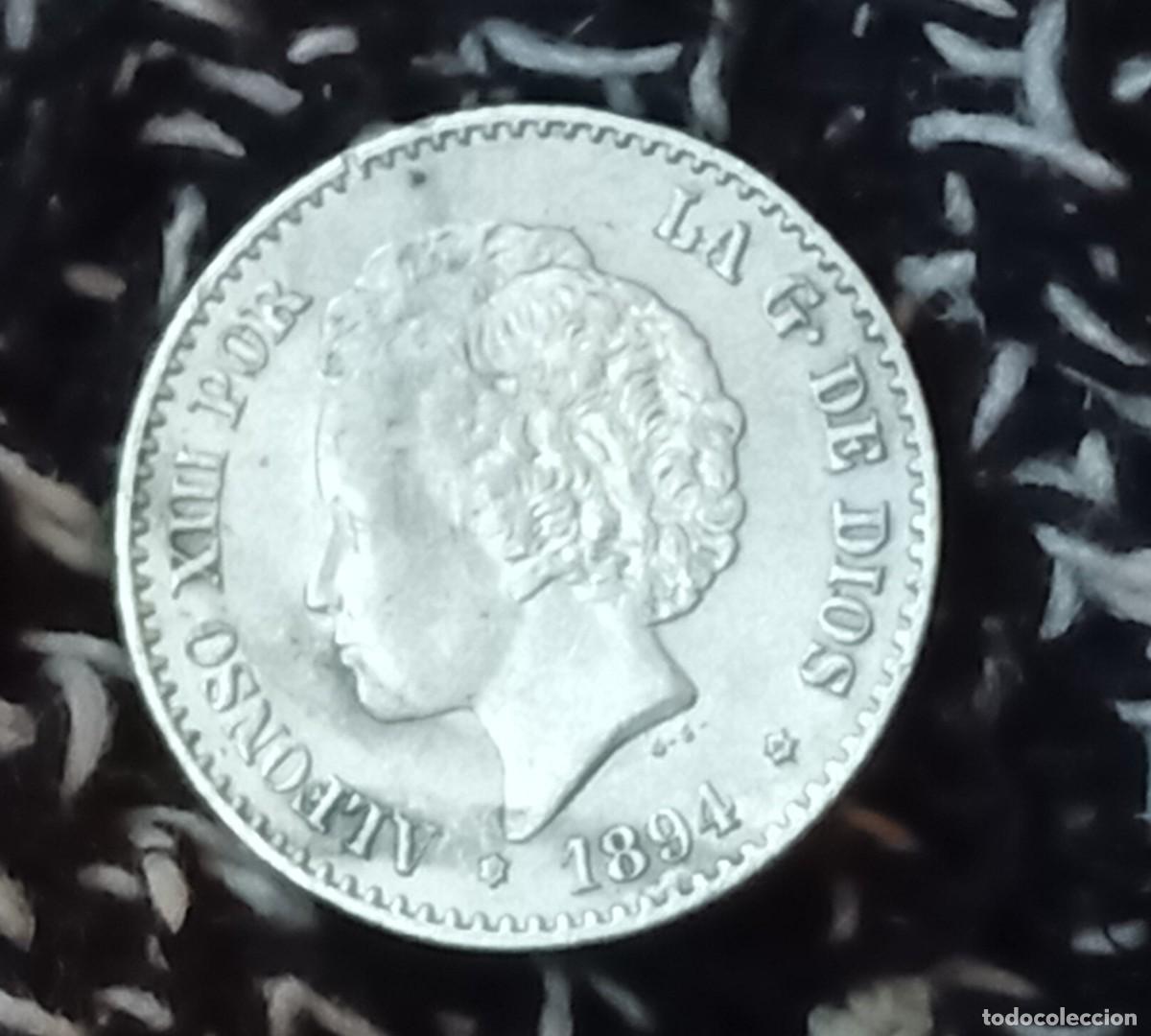 Monedas de Espa&ntilde;a: ALFONSO XIII. 50 C&Eacute;NTIMOS. 1894. MBC+ - Foto 4