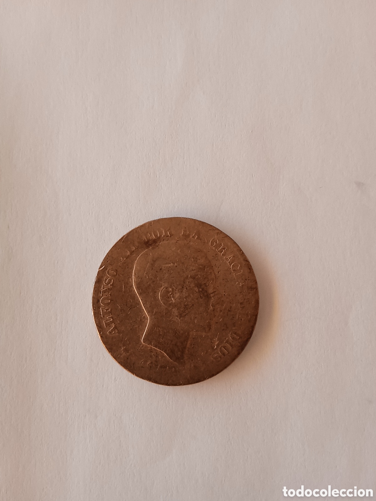 Monedas de Espa&ntilde;a: Moneda de 10 c&eacute;ntimos 1878, de Alfonso XII - Foto 2