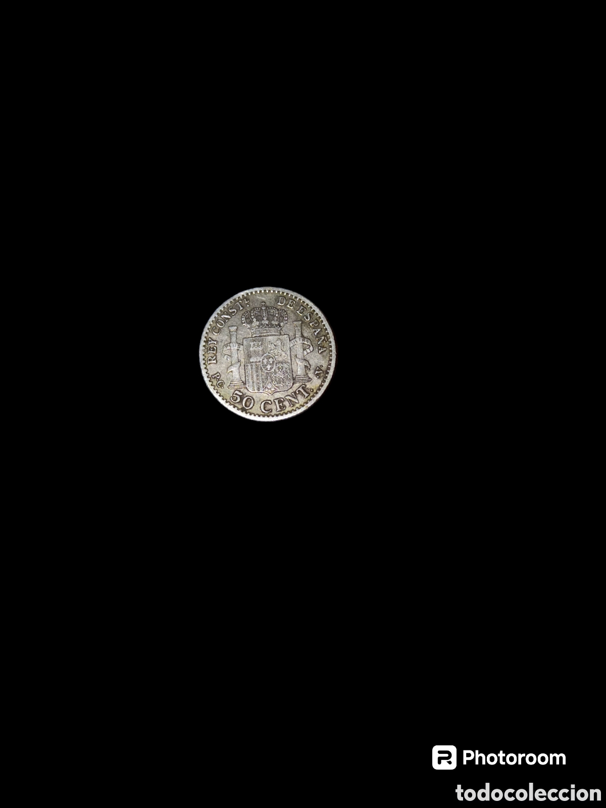 Monedas de Espa&ntilde;a: Moneda 50 c&eacute;ntimos 1910 de plata - Foto 2