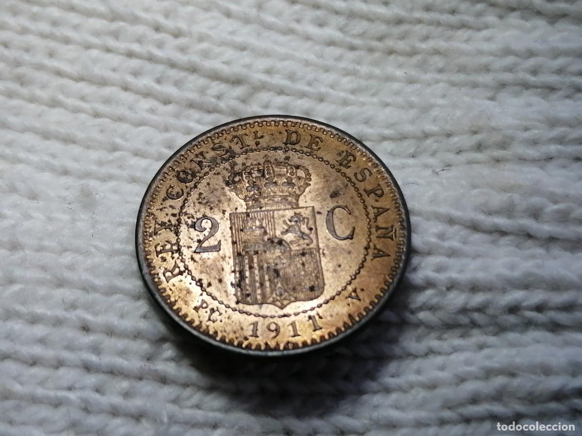 Monedas de Espa&ntilde;a: ALFONSO XIII. 2 C&Eacute;NTIMOS 1911 *11. SC - Foto 6