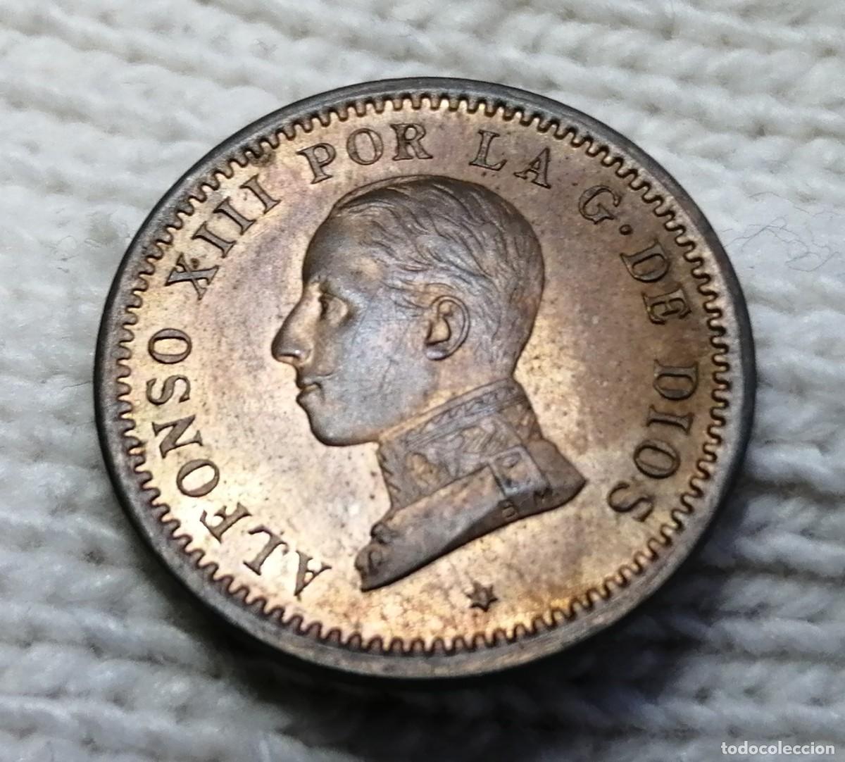 Monedas de Espa&ntilde;a: ALFONSO XIII. 2 C&Eacute;NTIMOS 1911 *11. SC - Foto 5