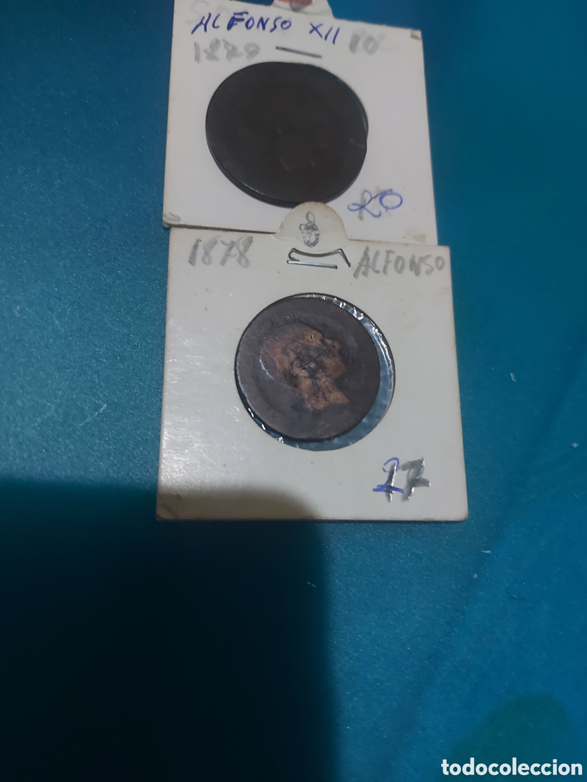 Monedas de Espa&ntilde;a: 2 de Alfonso xll de1878y - Foto 1