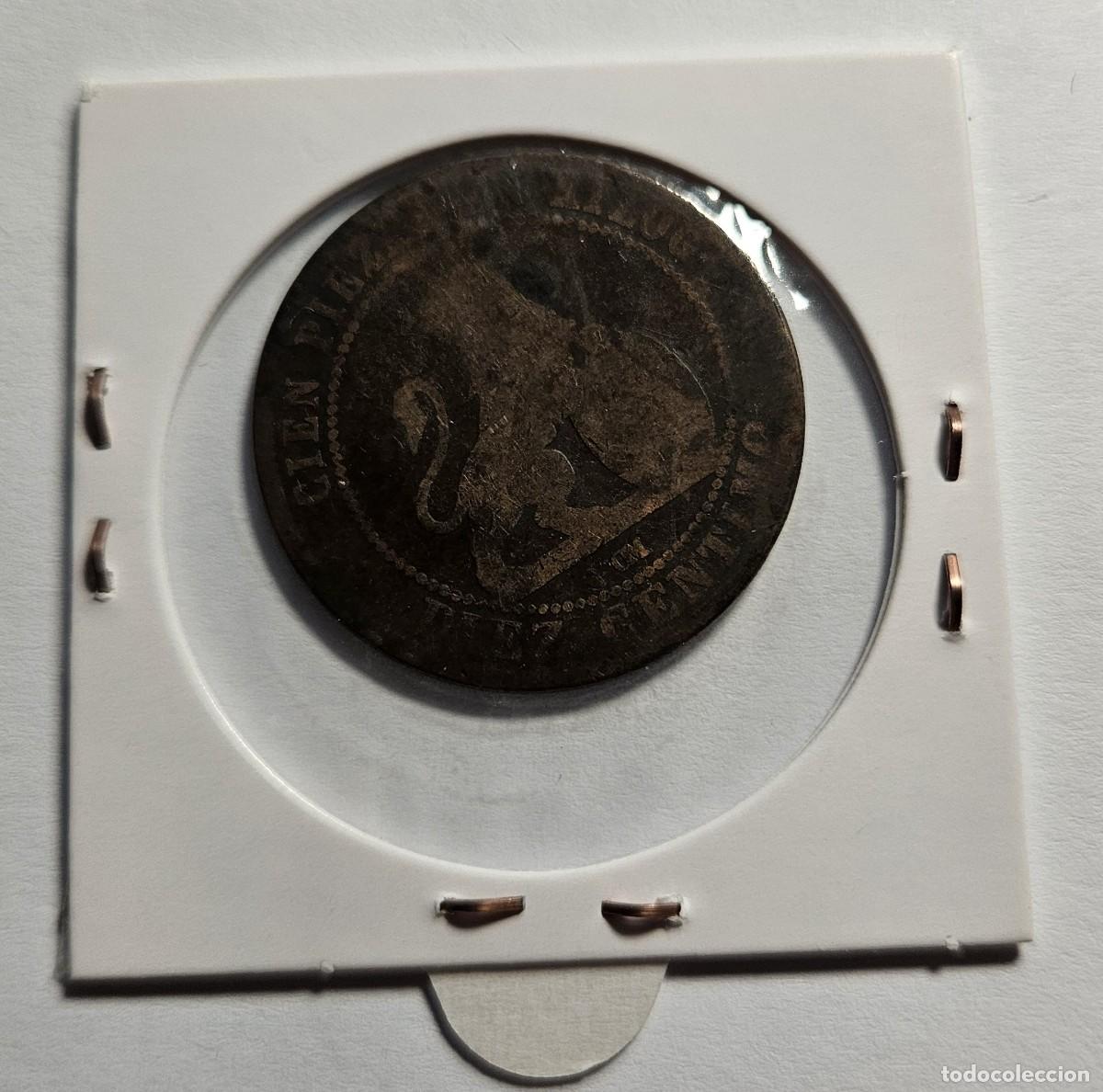 Monedas de Espa&ntilde;a: MONEDA DE ESPA&Ntilde;A 1857 &rdquo;10 CENTIMOS&rdquo; - Foto 2
