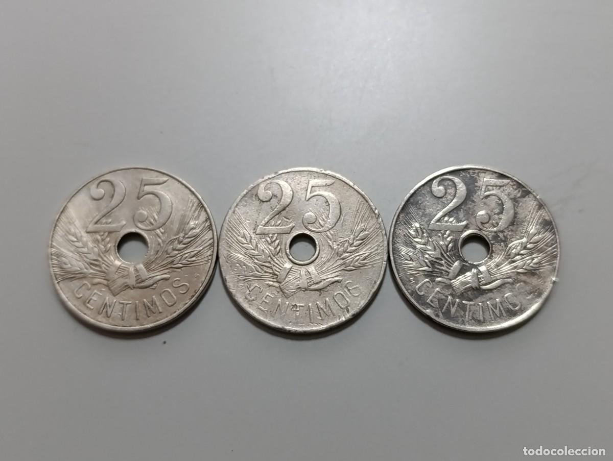 Monedas de Espa&ntilde;a: Monedas de 25 c&eacute;ntimos 1927 - Foto 2