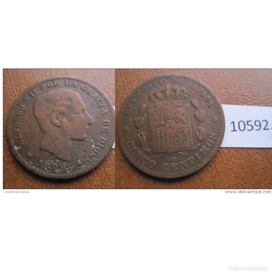 Monedas de Espa&ntilde;a: Espa&ntilde;a 5 centimos 1879, Alfonso XII , 12 - Foto 1