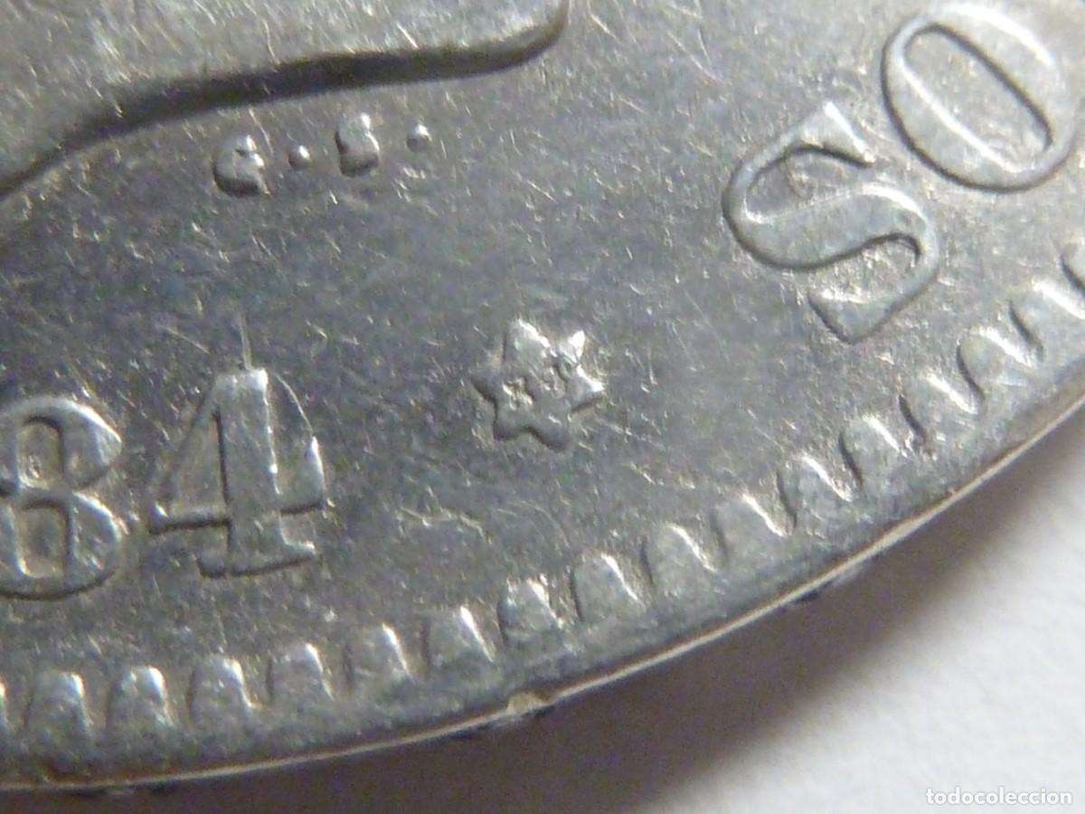 Monedas de Espa&ntilde;a: ALFONSO XII 5 PTAS 1884*84 B/C - Foto 3