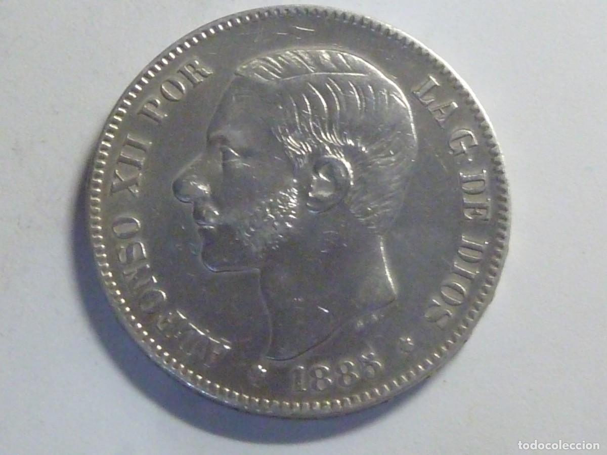 Monedas de Espa&ntilde;a: ALFONSO XII 5 PTAS 1887*87 B/C - Foto 1