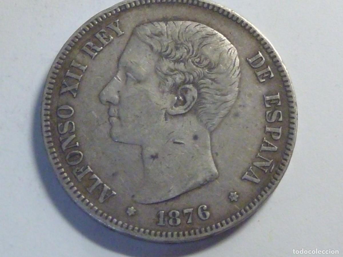 Monedas de Espa&ntilde;a: ALFONSO XII 5 PTAS 1876*76 B/C - Foto 1