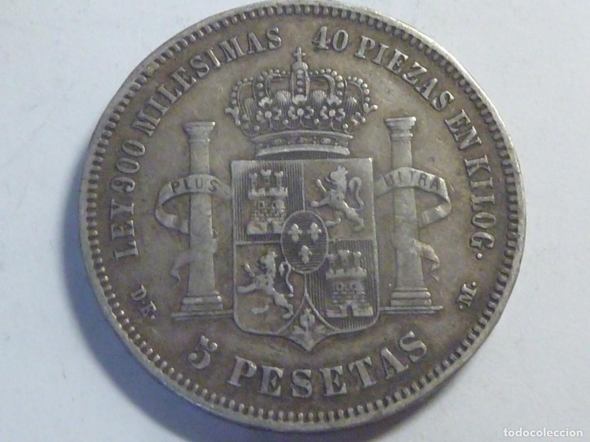 Monedas de Espa&ntilde;a: ALFONSO XII 5 PTAS 1876*76 B/C - Foto 2