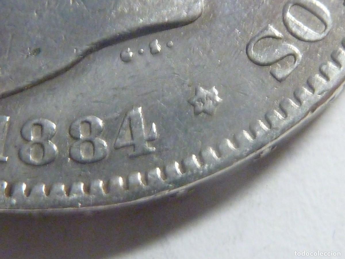 Monedas de Espa&ntilde;a: ALFONSO XII 5 PTAS 1884*84 B/C - Foto 3
