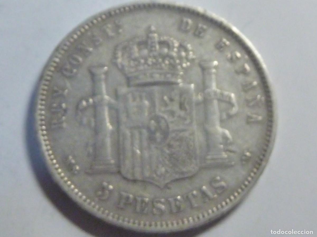 Monedas de Espa&ntilde;a: ALFONSO XII 5 PTAS 1885*85 B/C - Foto 2
