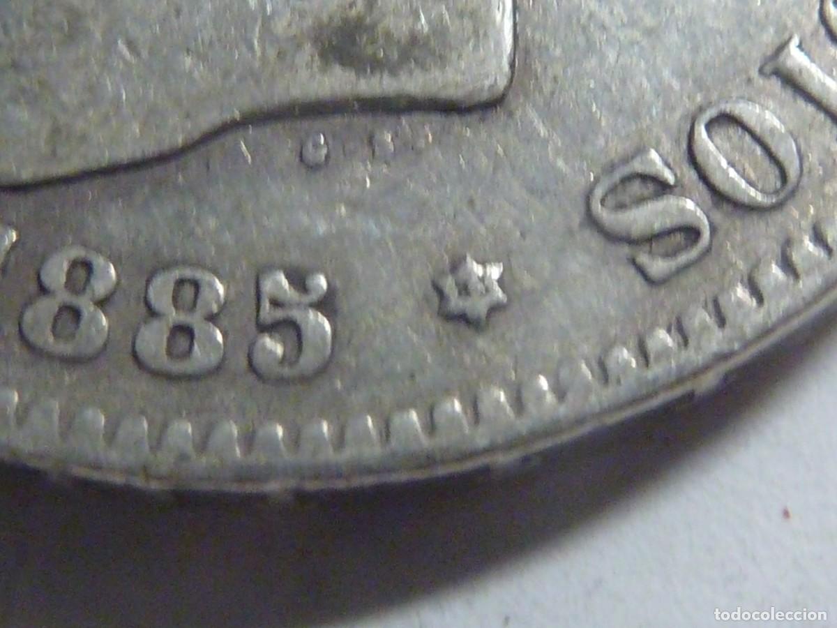 Monedas de Espa&ntilde;a: ALFONSO XII 5 PTAS 1885*85 B/C - Foto 3