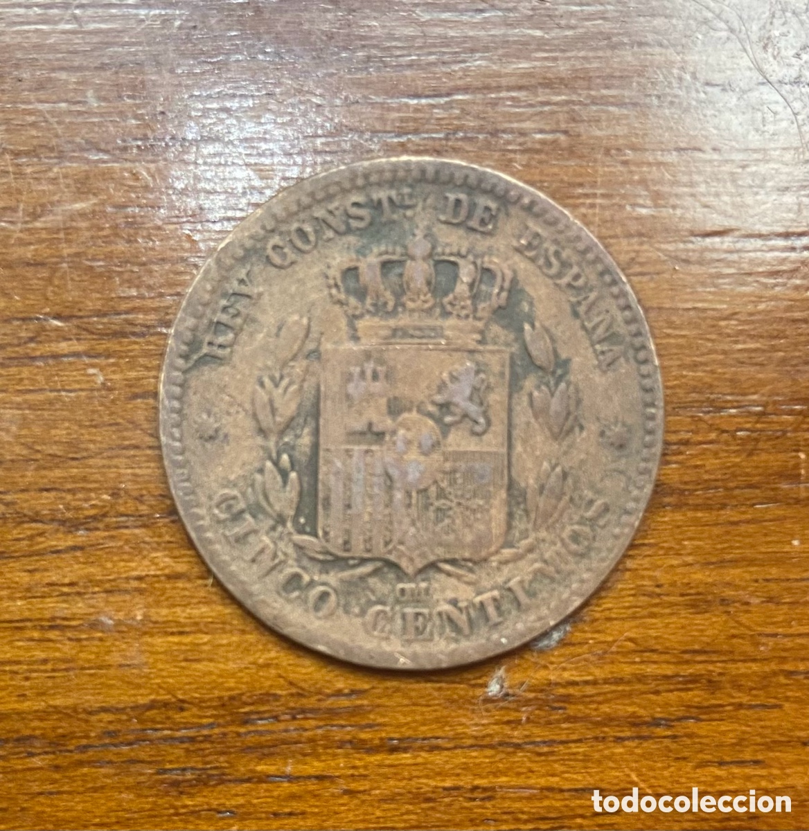 Monedas de Espa&ntilde;a: Moneda de Espa&ntilde;a del 1877 - Foto 2