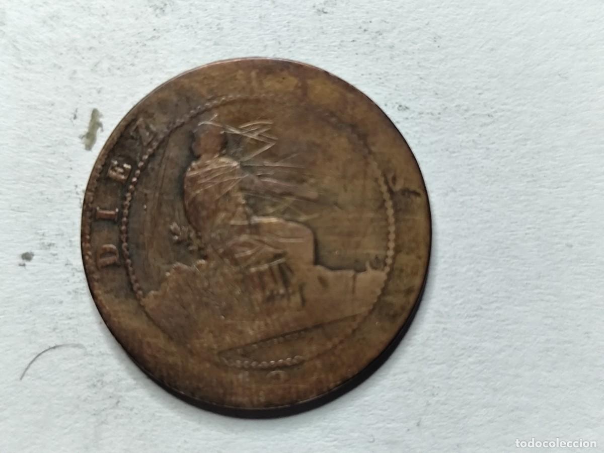 Monedas de Espa&ntilde;a: MONEDA 1870 10 CENTIMOS 100 PIEZAS EN KILO - Foto 3